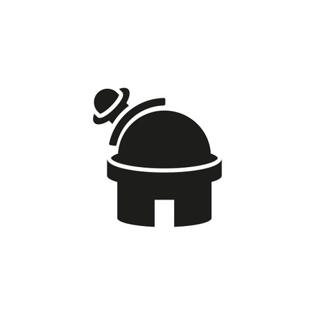 Observatory icon. Simple observatory icon for social media, app and web design. Vector illustration.のイラスト素材