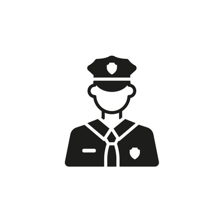Police officer icon. Simple police officer icon for social media, app and web design. Vector...
