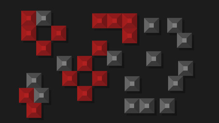 3D abstract background, Geometric figureのイラスト素材