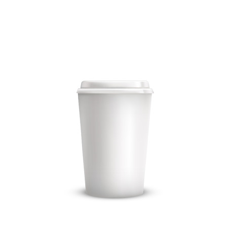 Realistic coffee cup. Vectorのイラスト素材