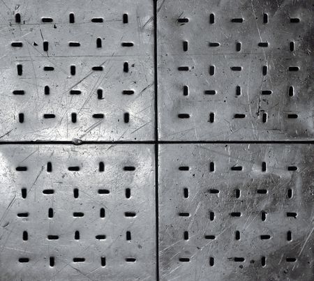 Iron floor tile for factory premisesの写真素材