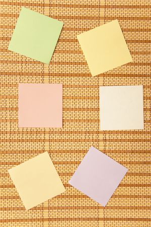 Sticky Colourful Notes on the Straw rugの写真素材 [40007026538] - イメージマート