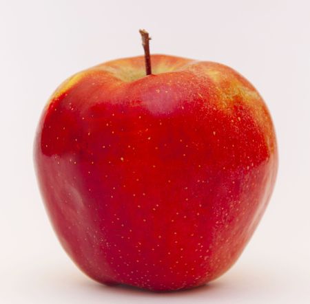 The isolated Red apple for healthy foodの写真素材