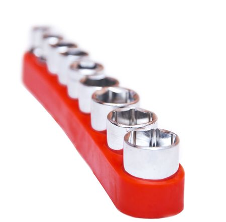 Jerk for screw-driver are isolated on white backgroundの写真素材