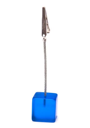 holder for notes isolated on the whiteの写真素材