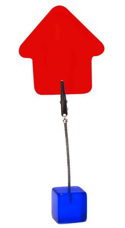 holder for notes isolated on the whiteの写真素材