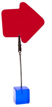 holder for notes isolated on the whiteの写真素材