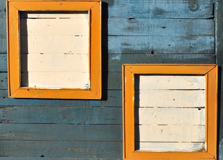 old is not up to the fence painted backgroundの写真素材