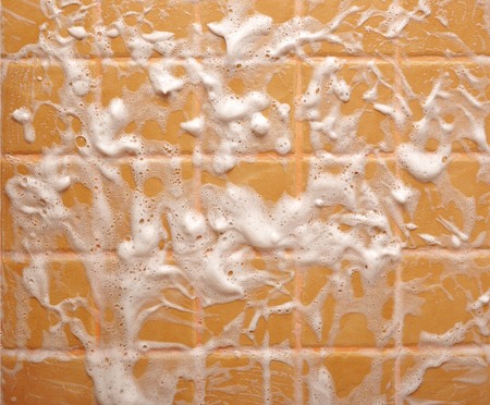 abstract design with foam on the wall: can be used as background の写真素材
