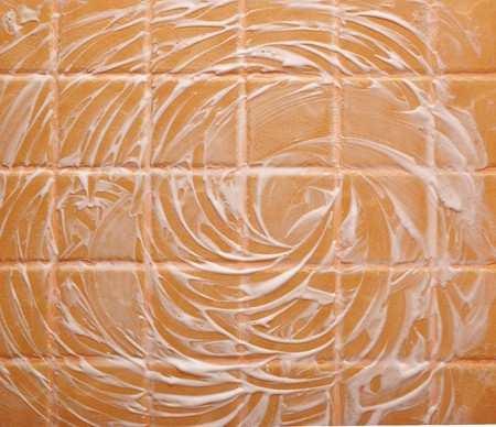 abstract design with foam on the wall: can be used as background