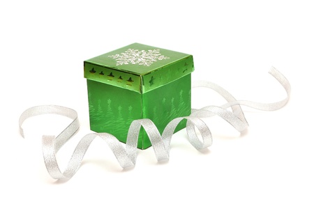 gift box isolated on white background の写真素材