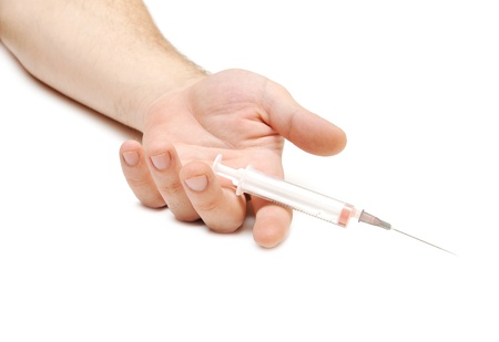 heroin overdose concept, drug addiction concept の写真素材