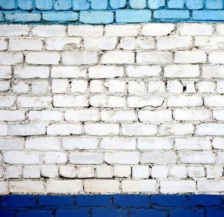 white brick wall textureの写真素材