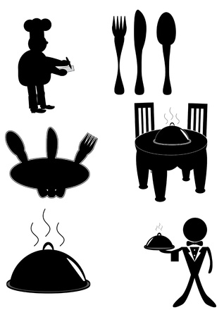 Label set for restaurant, cafe and barのイラスト素材
