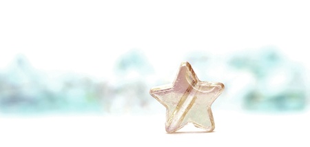 closeup star against blurred backgroundの写真素材