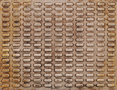 old and grungy metal plate: can be used as background