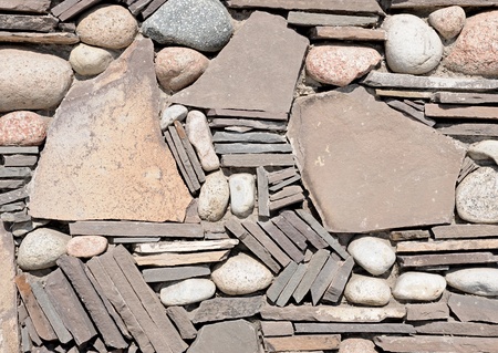 Background of stone wall texture photo