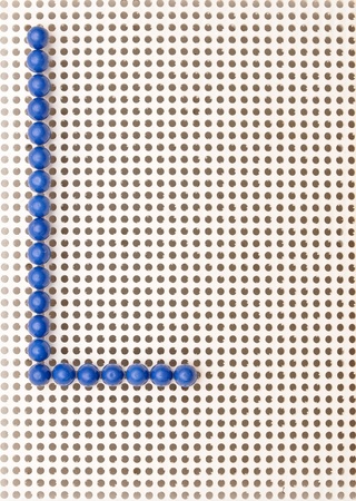 alphabet letter on white background, Lの写真素材