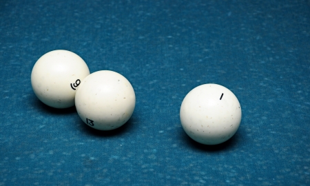 closeup white billiard ballの写真素材