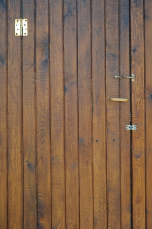 Old wooden door front view の写真素材