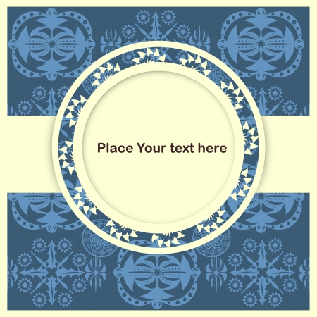 Vector ornate frame. Perfect for invitations or announcements.のイラスト素材