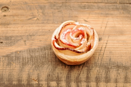 Apple cakes like flowerの写真素材