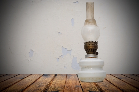 Old fashioned kerosene lanternの写真素材