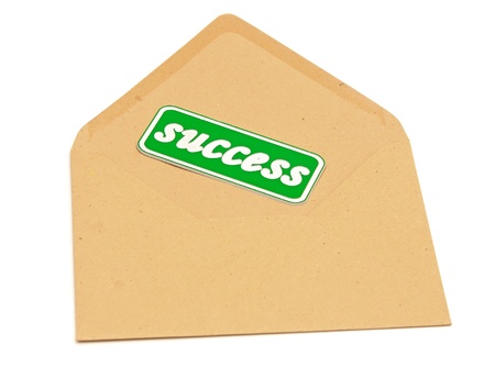 envelope mail message of successの写真素材