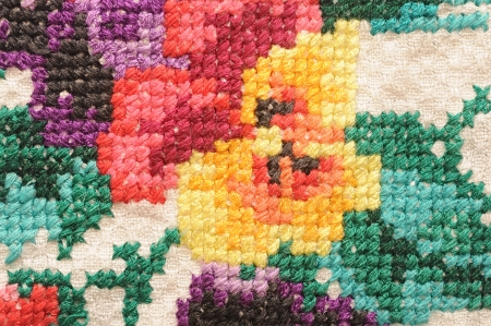 Colorful fabric backgroundの写真素材
