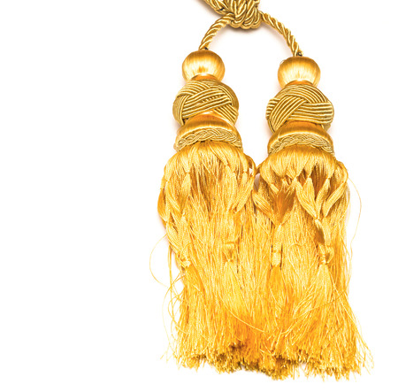 golden knot top tassel の写真素材