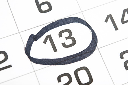 Friday, 13 の写真素材