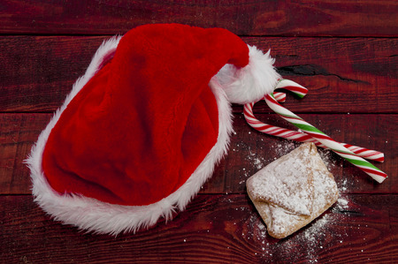 Pies with apples of puff pastry, homemade cakesの写真素材