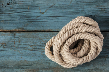 white rope on the wood