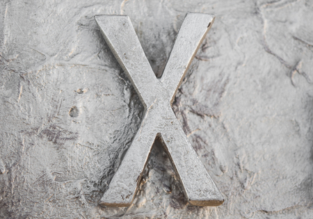 Roman numerals sculpture showing the numberの写真素材