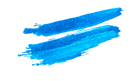 brush stroke isolated on white backgroundの写真素材