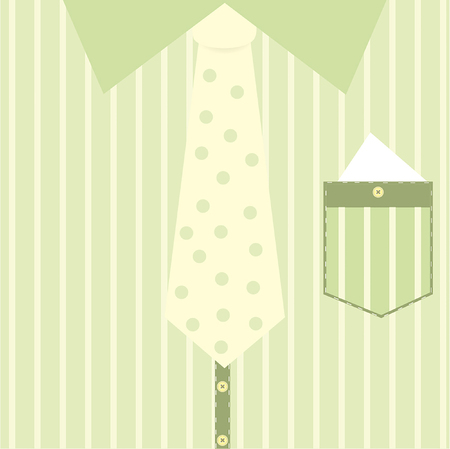 Illustration of tie and shirt for Father's Dayのイラスト素材