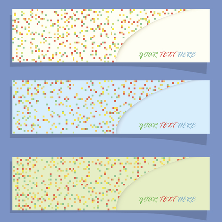 Vector design banner background with abstract colorful shapesのイラスト素材