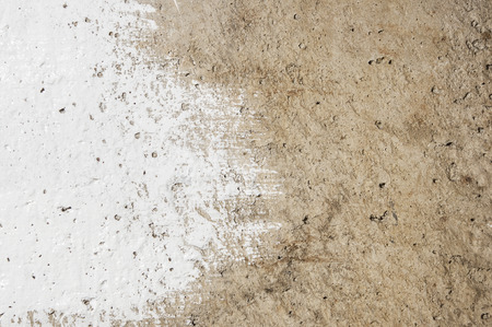 Wall panel grunge white,light grey concrete backdrop.Dirty,dust grey wall concrete,cement backdrop texture and splash color brush stroke for architecture or abstract vintage background.の写真素材