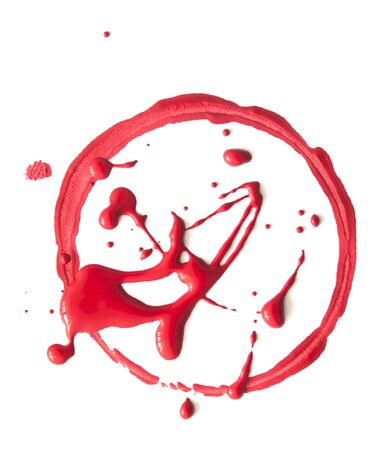 brush stroke in the form of a circle. Drawing created in ink sketch handmade technique. Circle doodleの写真素材