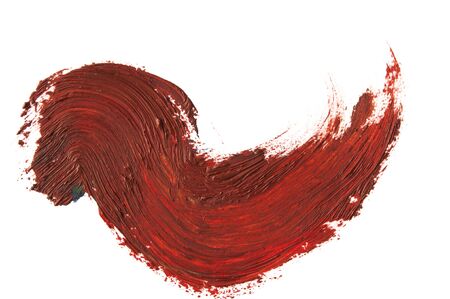 colorful oil paint brush strokes texture background-mixingの写真素材