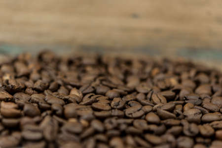 Background of roasted coffee beans