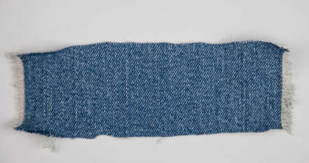 Denim patch, the patch label on a white background