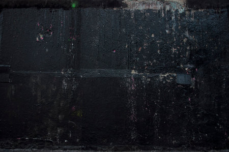 Black wall texture rough background dark rust wall or grunge background with blackの写真素材