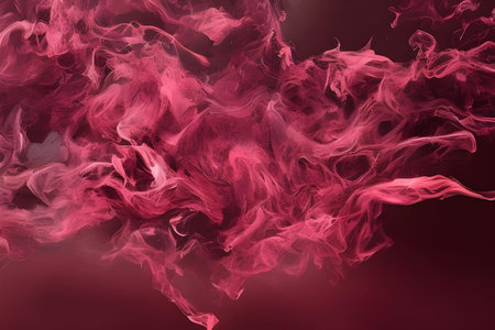 Abstract smoke. Red smoke on a black background. Design element for graphics artworks.の素材