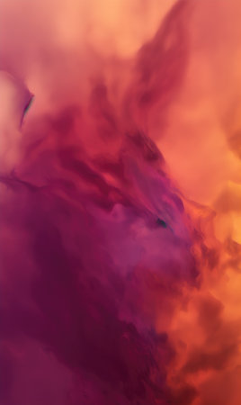 abstract background with clouds in red and pink colors, digitally createdの素材