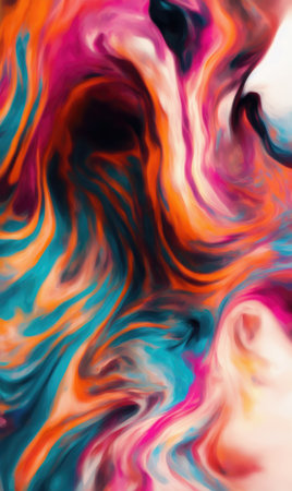 abstract background of colorful smoke in water, abstract background, abstract backgroundの素材