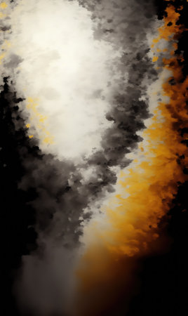 3d illustration of an abstract background with fire and smoke in itの素材