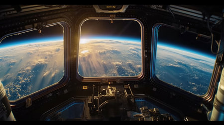 View of Earth from the International Space Stationの素材