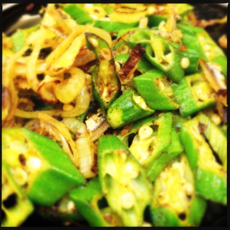 Stir fried Ladys Fingerの素材