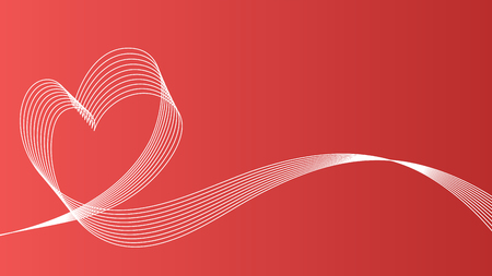 Heart wave vector icon background.のイラスト素材